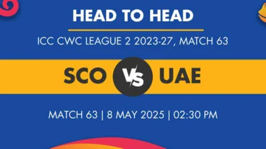 UAE vs Scotland: Today's Match Schedule and Timings