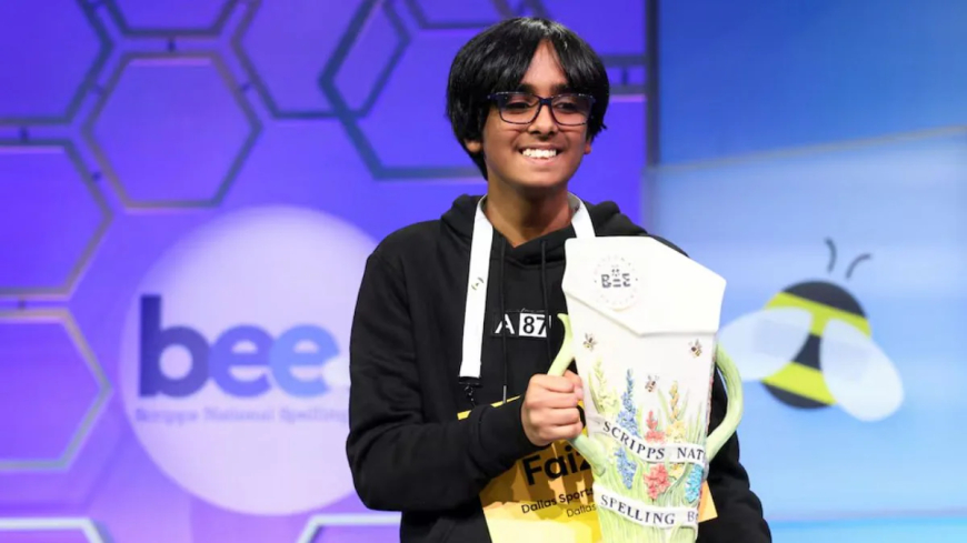 Faizan Zaki Shines at Spelling Bee 2025