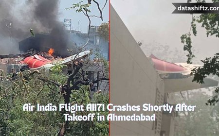 Air India Flight AI171 Crashes Shortly After Takeoff in Ahmedabad