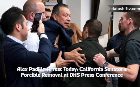 Alex Padilla Arrest Today: California Senator's Forcible Removal at DHS Press Conference
