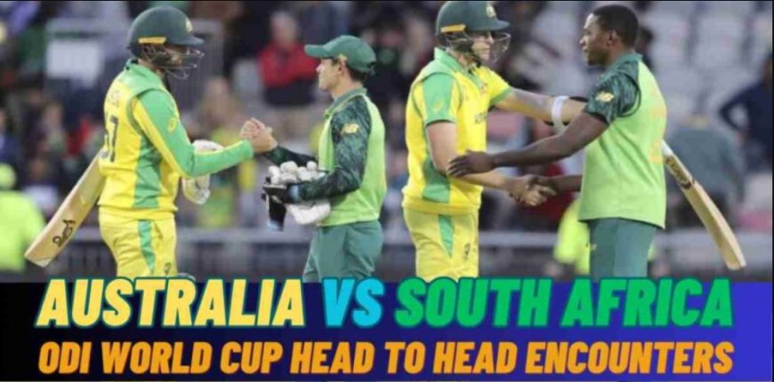 Australia vs South Africa: A Historic Cricket Rivalry