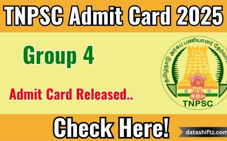 TNPSC Group 4 Admit Card 2025 Out Now – Download Your Hall Ticket Today!