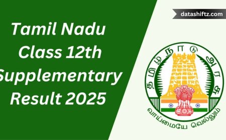 TN 12th Supplementary Result 2025 Declared Today at tnresults.nic.in
