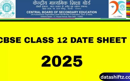 Class 12th CBSE Board Exam Date Sheet: Complete Guide for Students